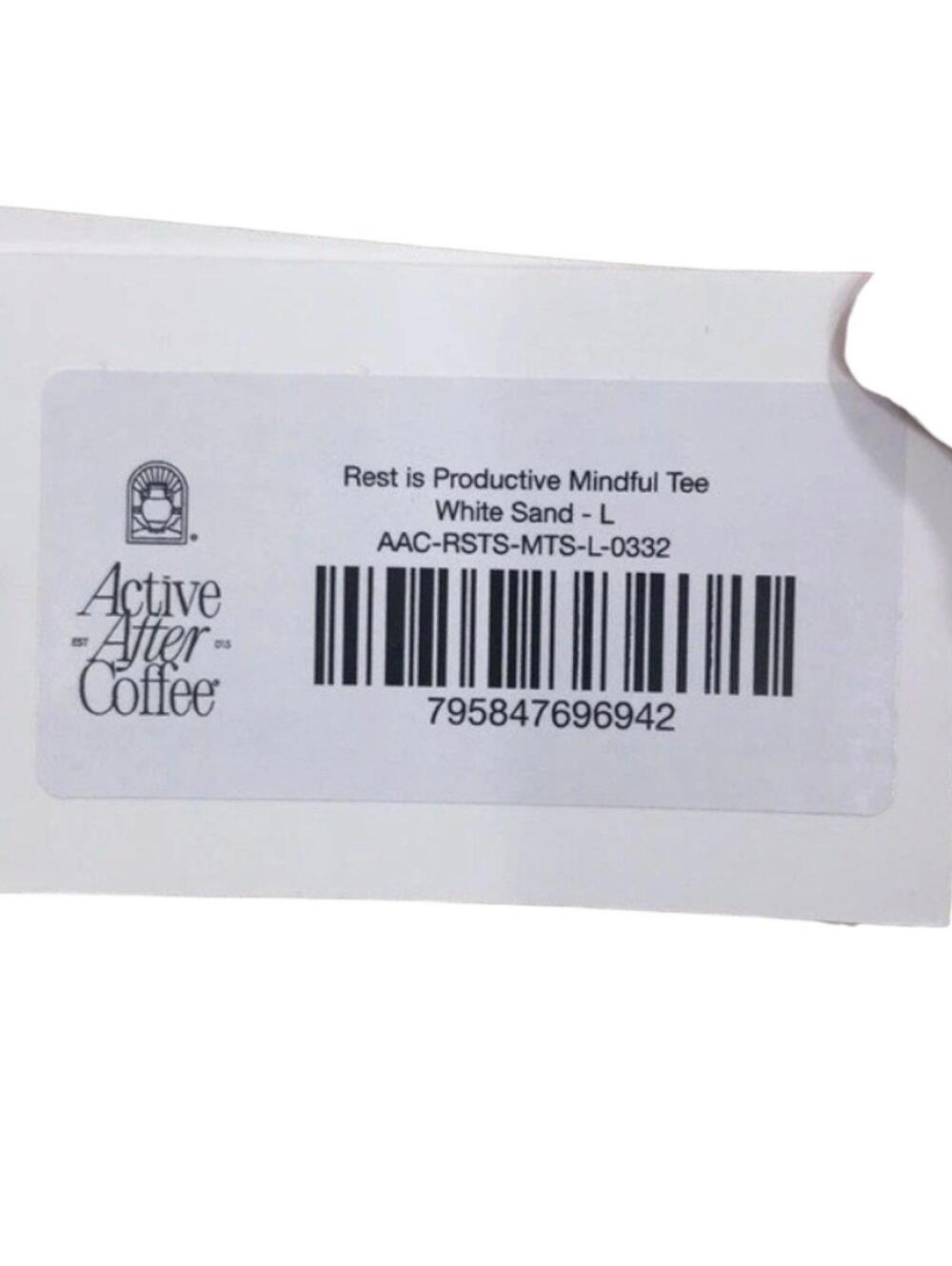 Active After Coffee T Shirt- Rest is Productive-Unisex L - Picture 5 of 8